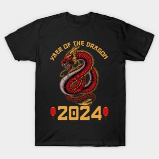 Year Of The Dragon 2024 Chinese Lunar 2024 T-Shirt